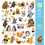 Djeco | stickers | fluffy friends