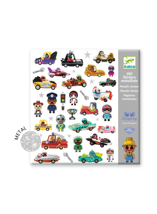 Djeco | stickers | the world of crazy motors