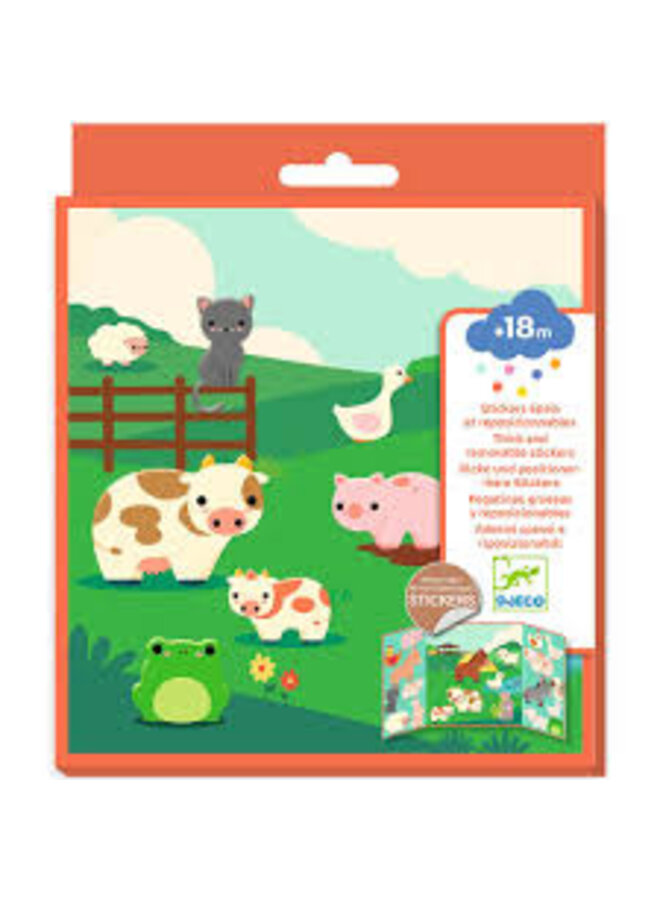 Djeco | herbruikbare stickers | boerderij
