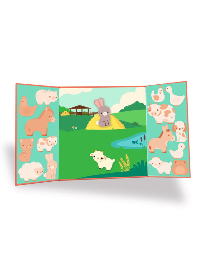 Djeco | herbruikbare stickers | boerderij