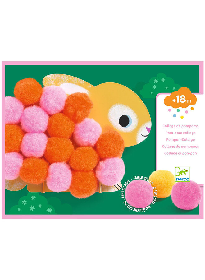 Djeco | knutselset dieren en pompons