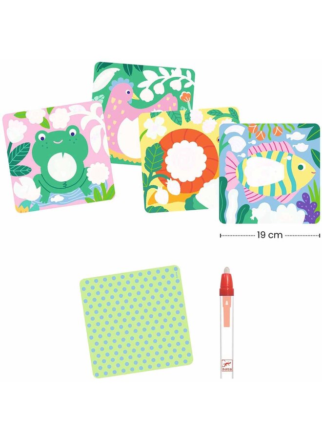 Djeco | magisch kleuren | garden baby animals