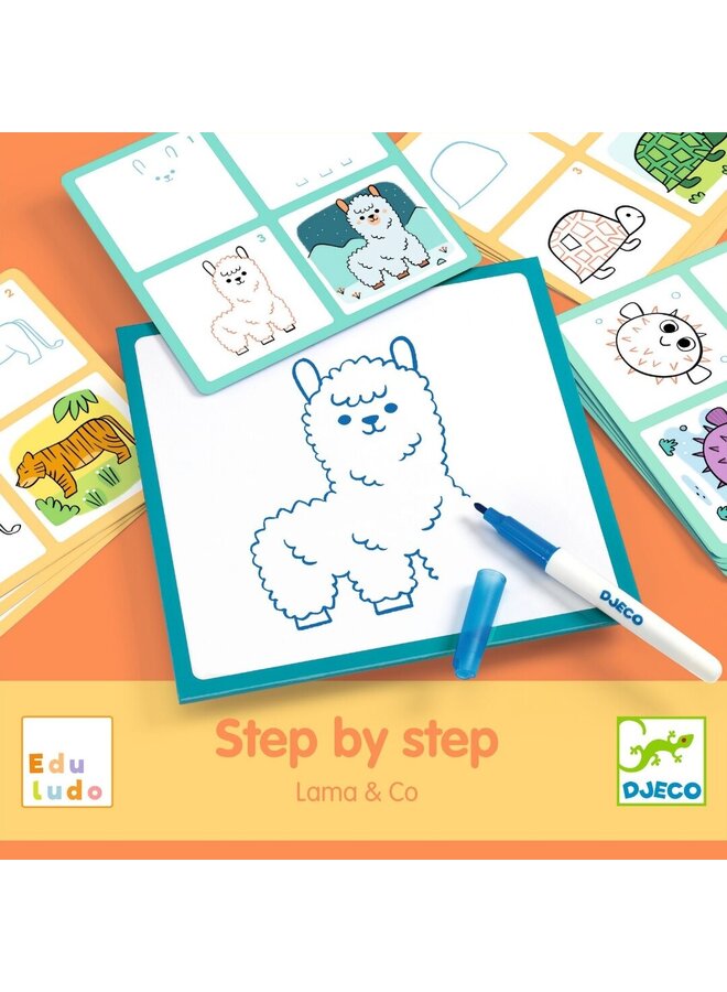 Djeco | eduludo | step by step | lama and co