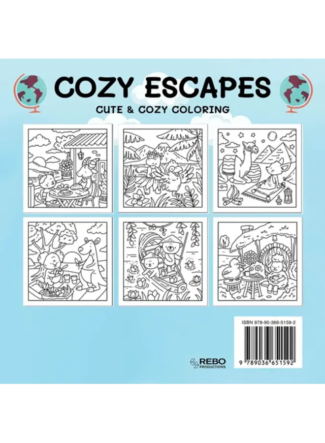 Boeken | cute & cozy coloring | cozy escapes
