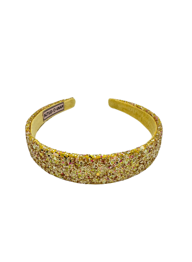 Altijd Knap | haarband | party glitter goud