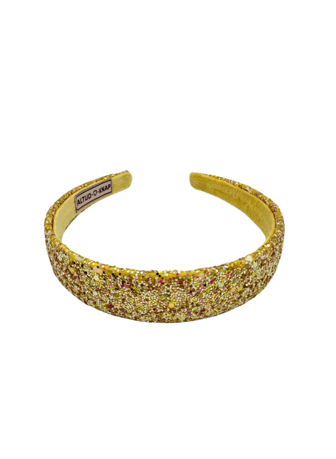 Altijd Knap | haarband | party glitter goud