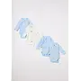 Petit Bateau | set van 5 rompers | blauw
