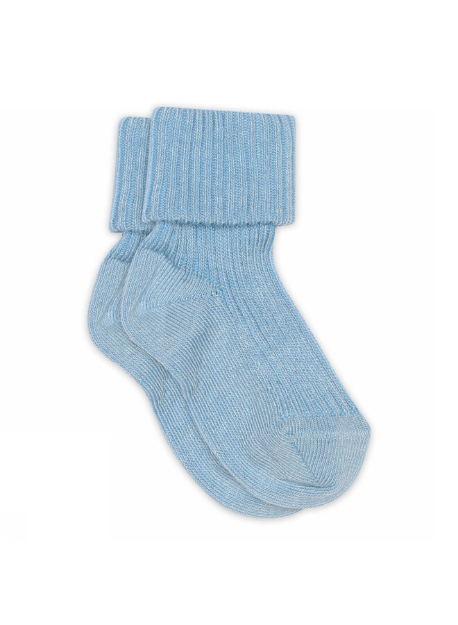 Denmark | cotton rib baby socks | blue bell