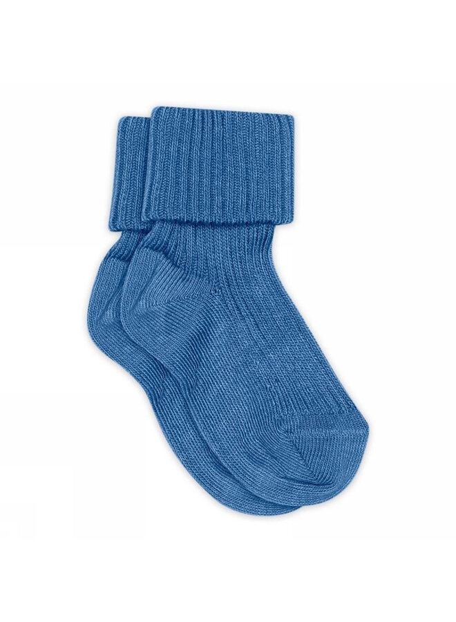 MP Denmark | cotton rib baby socks | high tide