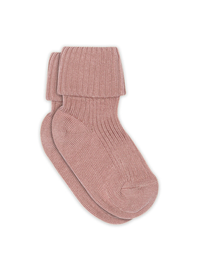 MP Denmark | cotton rib baby socks | woodrose