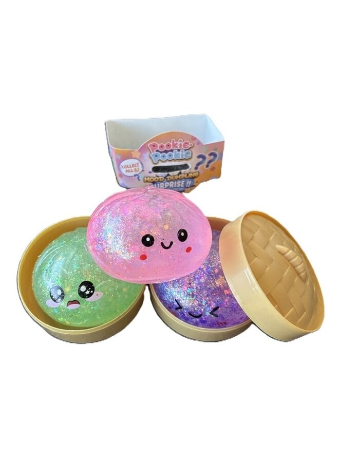 Dumpling squishy | glitter met licht