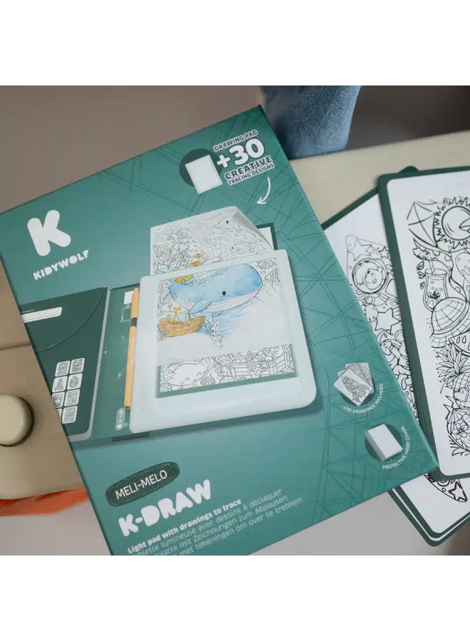 Kidywolf | kidydraw pad | verlichte tekentafel | meli-melo