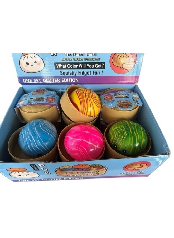 Dumpling squishy | marble/rainbow