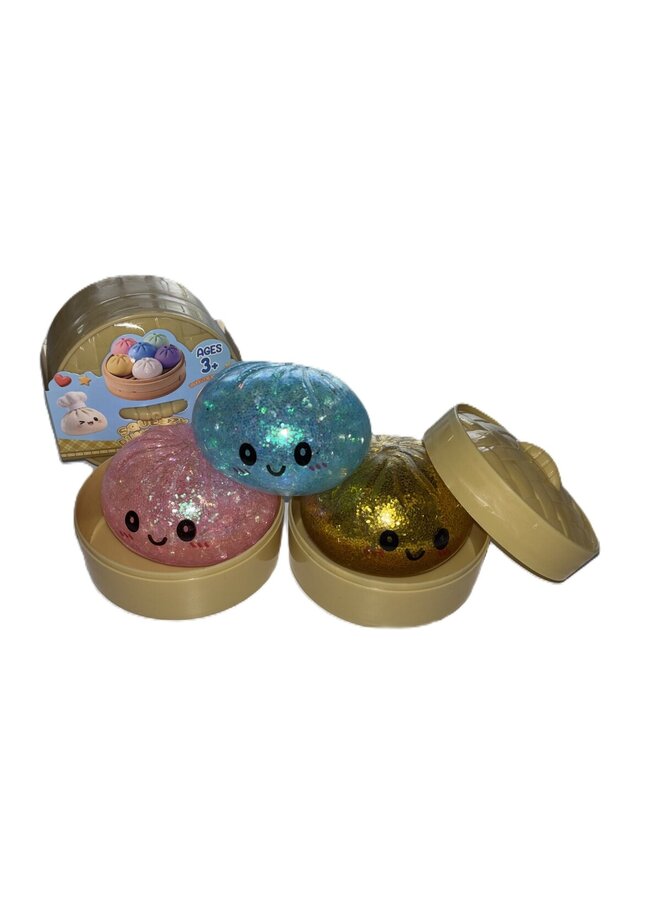 Dumpling squishy | glitter metallic