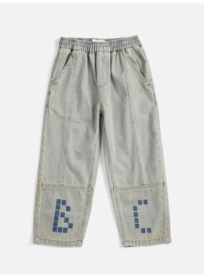 Bobo Choses | square bobo choses denim pants | prussian blue