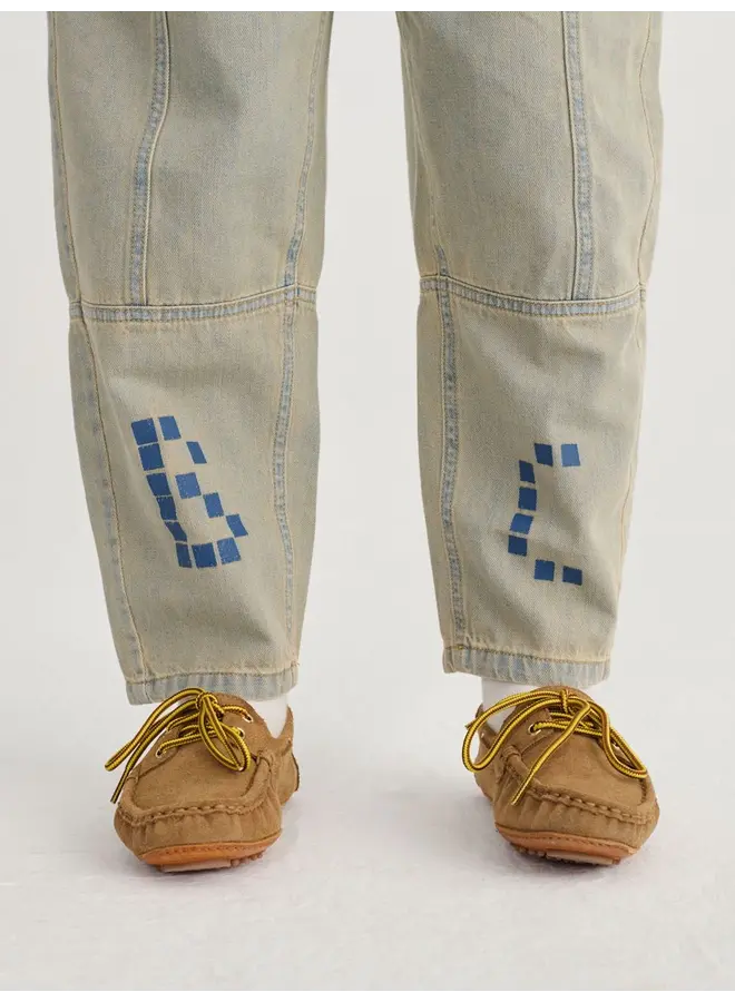 Bobo Choses | square bobo choses denim pants | prussian blue