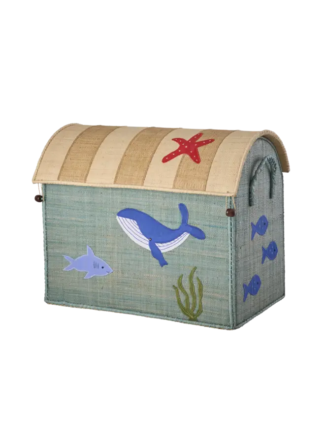 Rice | raffia basket | ocean theme | medium