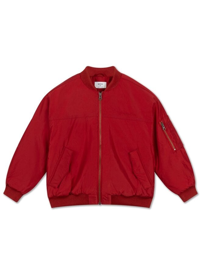 Repose | bomber coat | rusty red