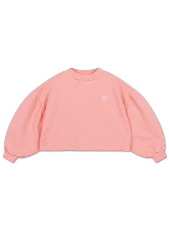 Repose | crop heart sweater | cheeky flamingo