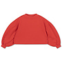 Repose | crop heart sweater | firecracker red