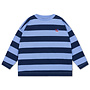 Repose | wide cut long tee | horizon dark eclipse block stripe