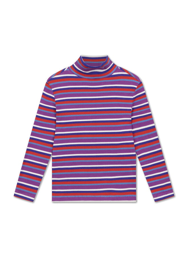 Repose | turtle neck | multi color stripe