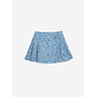 Bobo Choses | sketchy flowers all over corduroy skirt | blue