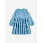 Bobo Choses | sketchy flowers all over corduroy dress | blue