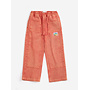 Bobo Choses | taxi saurus tag twill pants | red