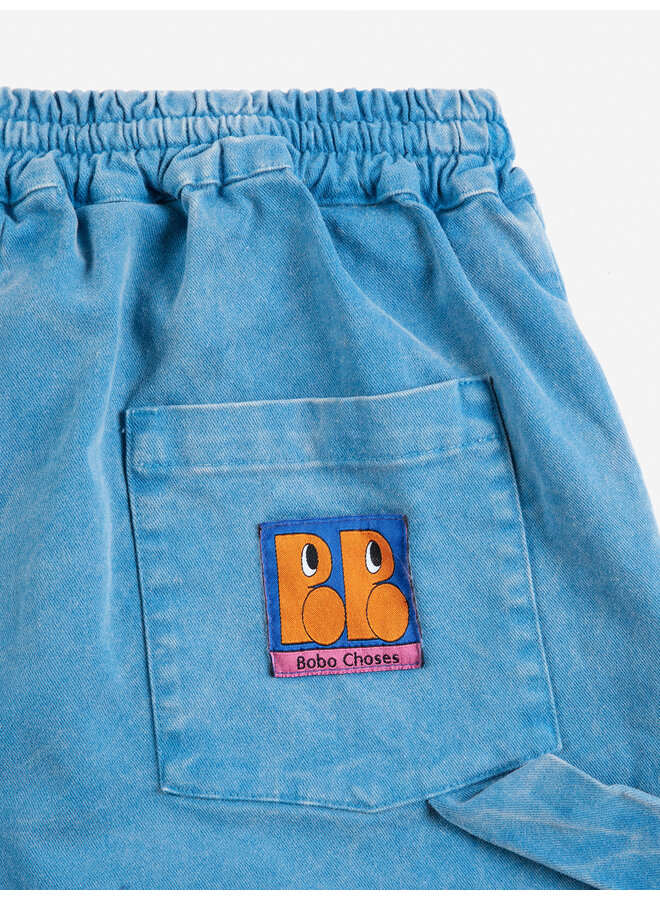 Bobo Choses | booo bo choses tag woven pants | blue
