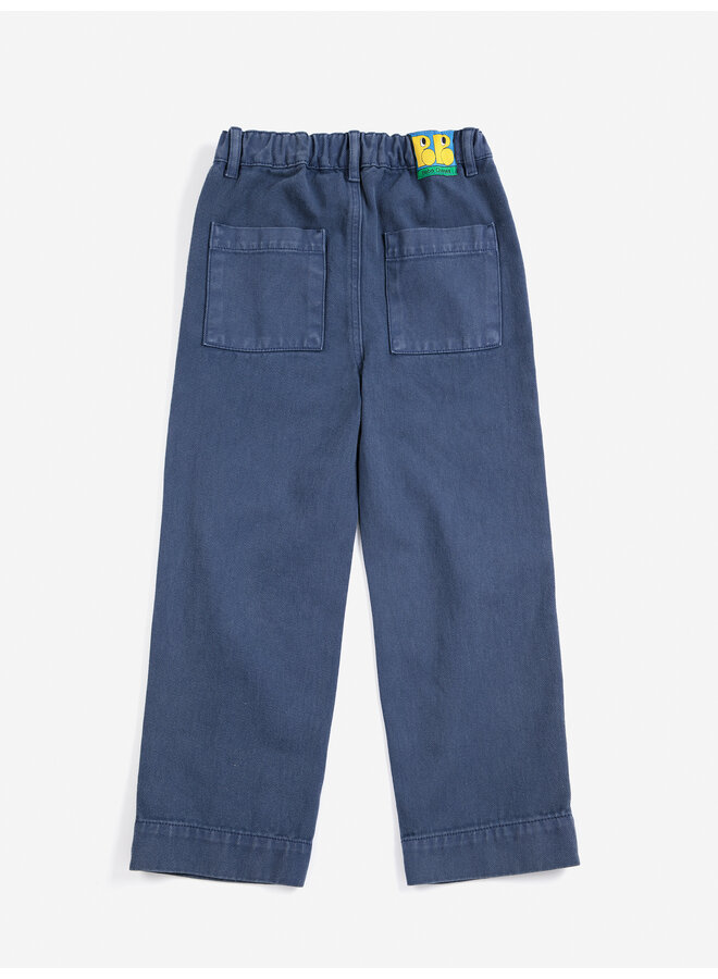 Bobo Choses | mr. footish knee pads woven pants | midnight blue