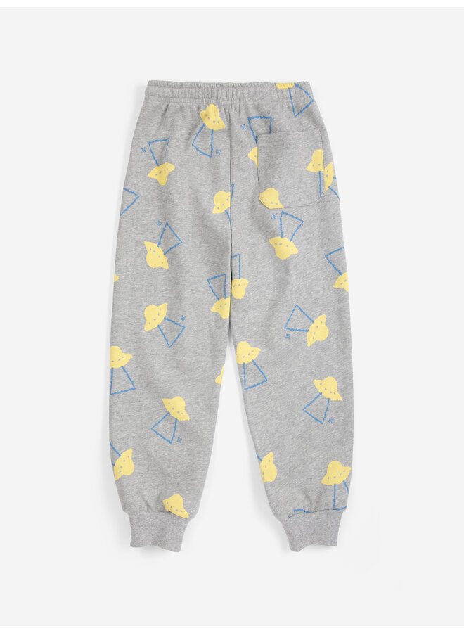 Bobo Choses | pixel abduction all over jogging pants | light heather grey