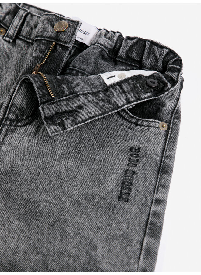 Bobo Choses | beast tag denim pants | black