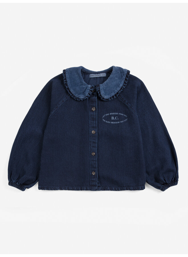 Bobo Choses | mystery bc denim blouse | midnight blue