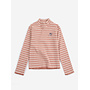 Bobo Choses | energy flower stripes turtle neck t-shirt | offwhite