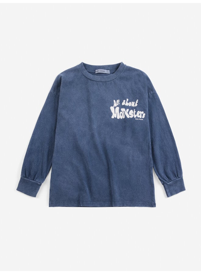 Bobo Choses | all about monsters t-shirt | midnight blue