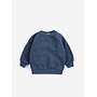 Bobo Choses | stamp bloom all over sweatshirt | navy blue