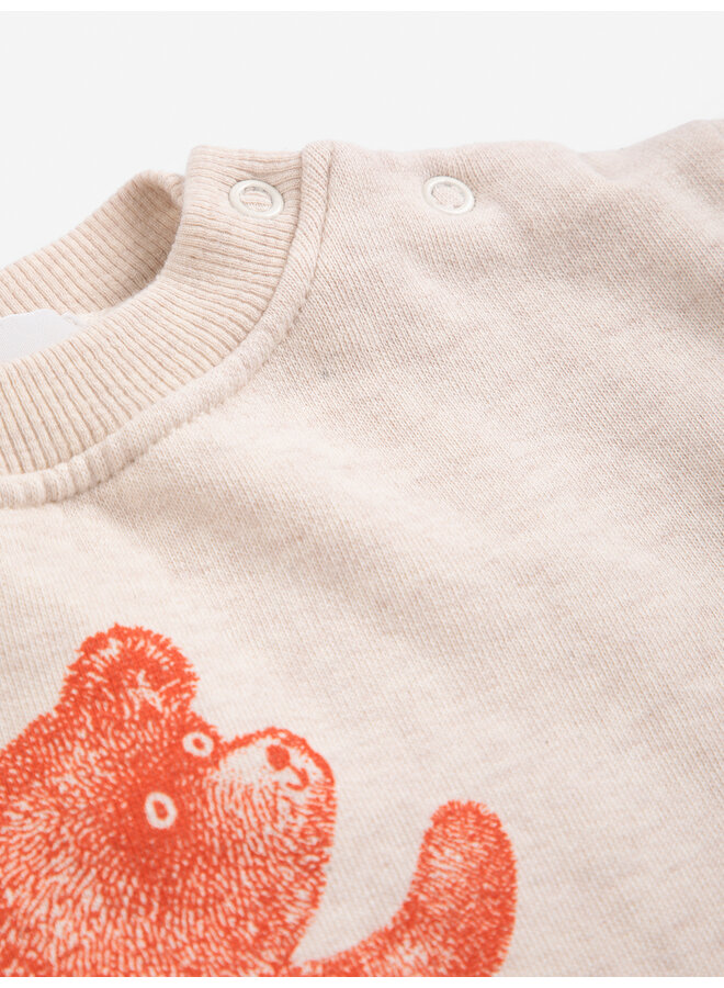 Bobo Choses | softpaw monster sweatshirt | offwhite