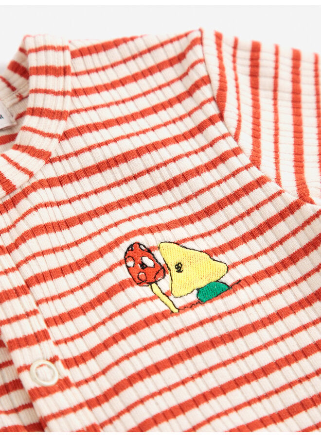 Bobo Choses | mush monsters duo stripes overall | offwhite