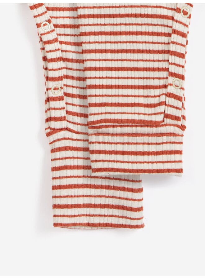 Bobo Choses | mush monsters duo stripes overall | offwhite