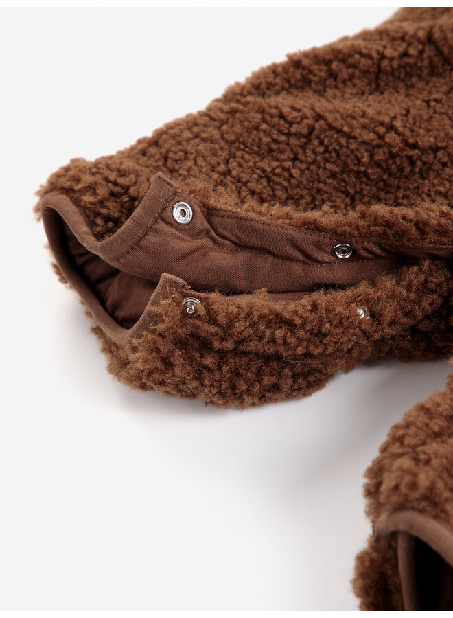 Bobo Choses | bobo choses sheepskin overall | dark brown