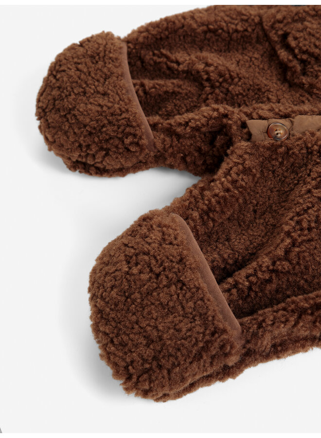 Bobo Choses | bobo choses sheepskin overall | dark brown
