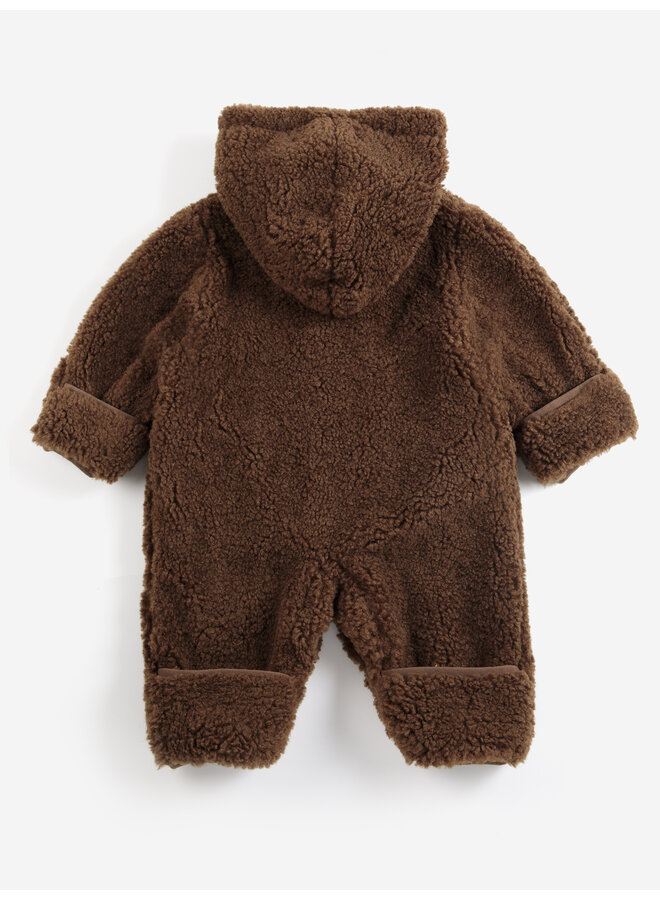 Bobo Choses | bobo choses sheepskin overall | dark brown