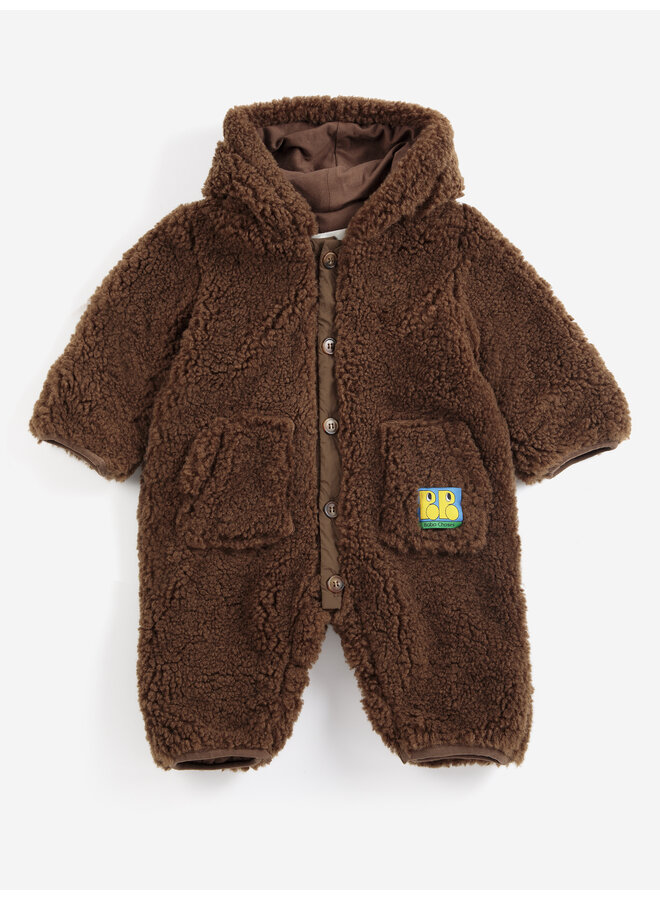 Bobo Choses | bobo choses sheepskin overall | dark brown