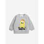 Bobo Choses | baby bigtooth lemon sweatshirt | light heather grey