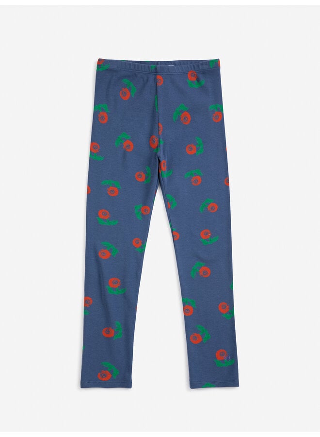Bobo Choses | stamp bloom all over leggings | navy blue