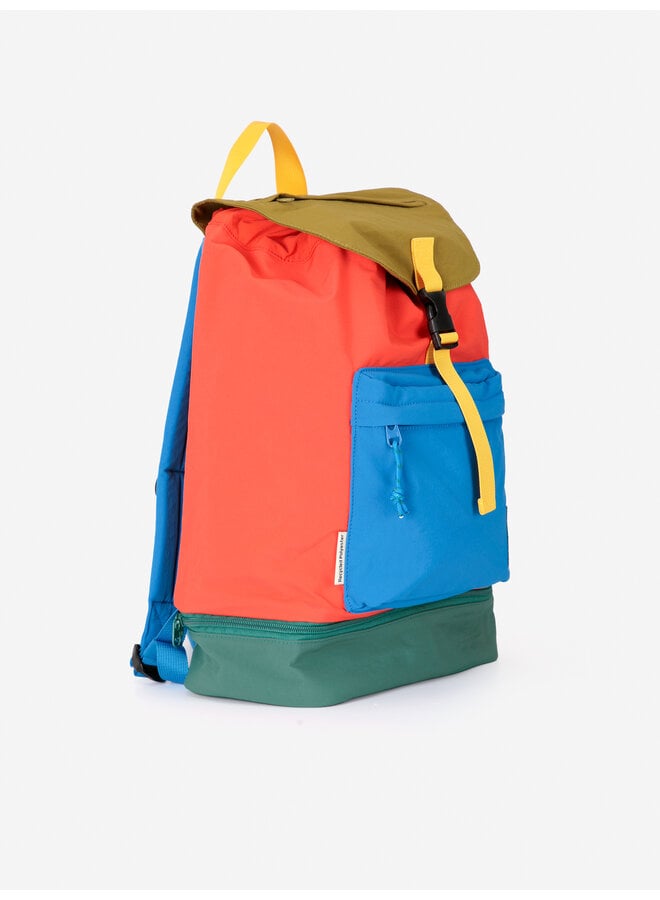 Bobo Choses | beast tag color block backpack | red
