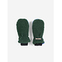 Bobo Choses | color block sheepskin mittens | dark green