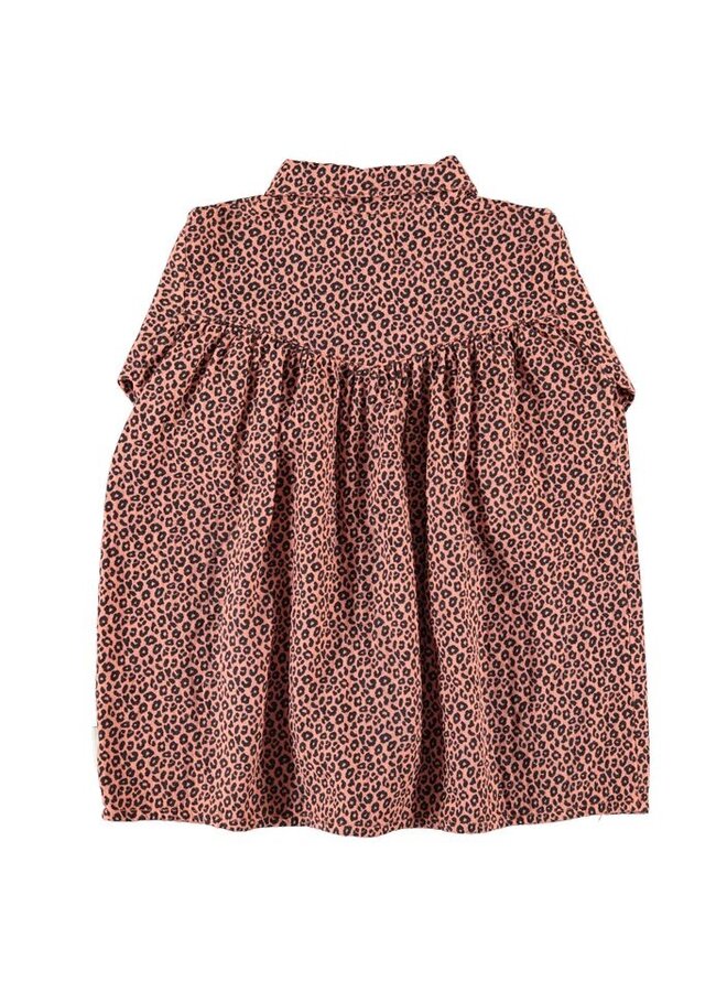 Piupiuchick | short dress | pink w/ animal print