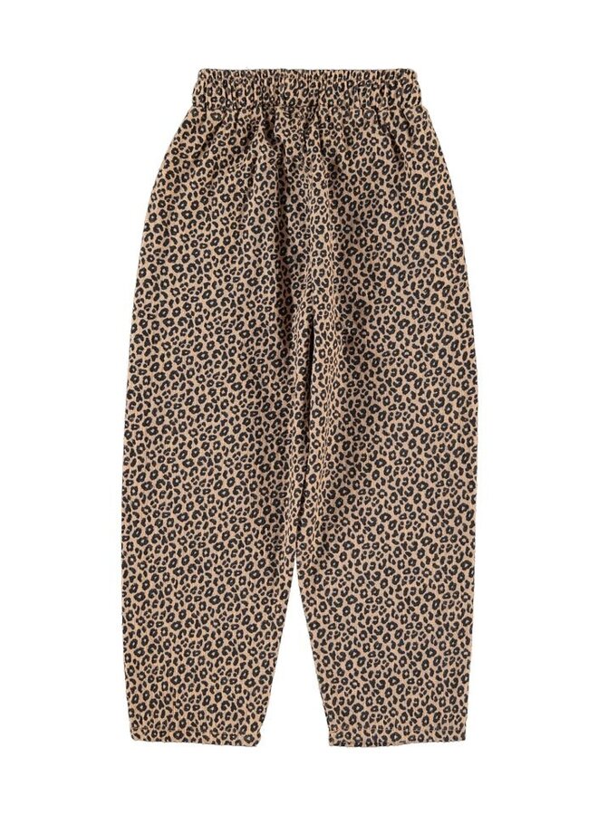 Piupiuchick | unisex trousers | brown w/ animal print